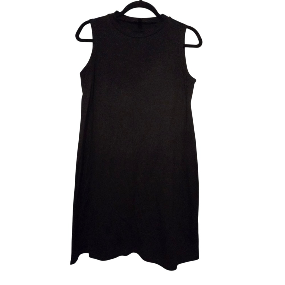 Eileen Fisher‎ Tencel Long Tank Top Women's XS Black Classic Career Minimalist